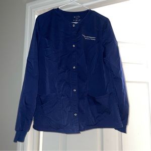 Lee University Nursing School Scrub Jacket Navy